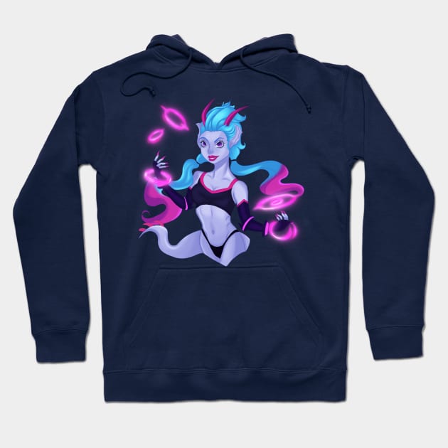 Demon girl Hoodie by Duendeartist 